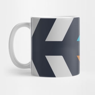 Futuristic pyramid shapes Light Mug